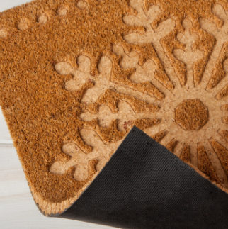 Snowflake Coir Doormat