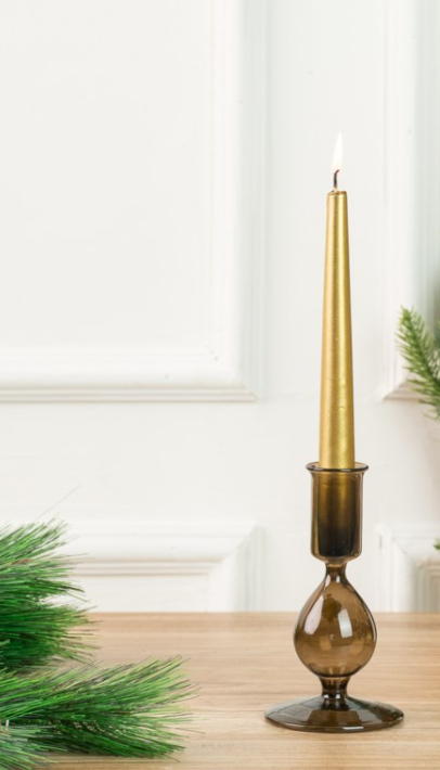 Carina Glass Candlestick Holders