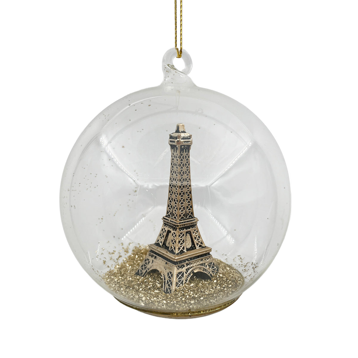 Eiffel Tower in Glass Ornament