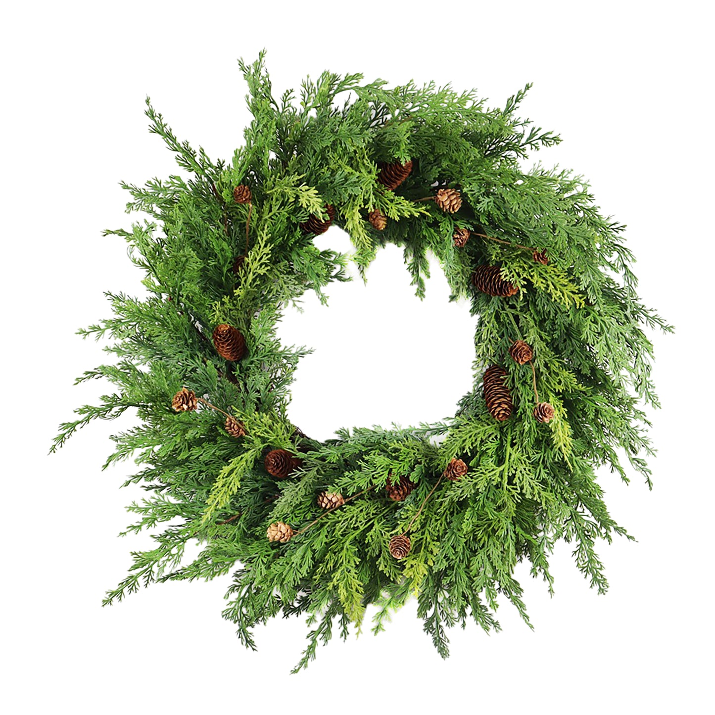 Cedar and Pinecone Wreath