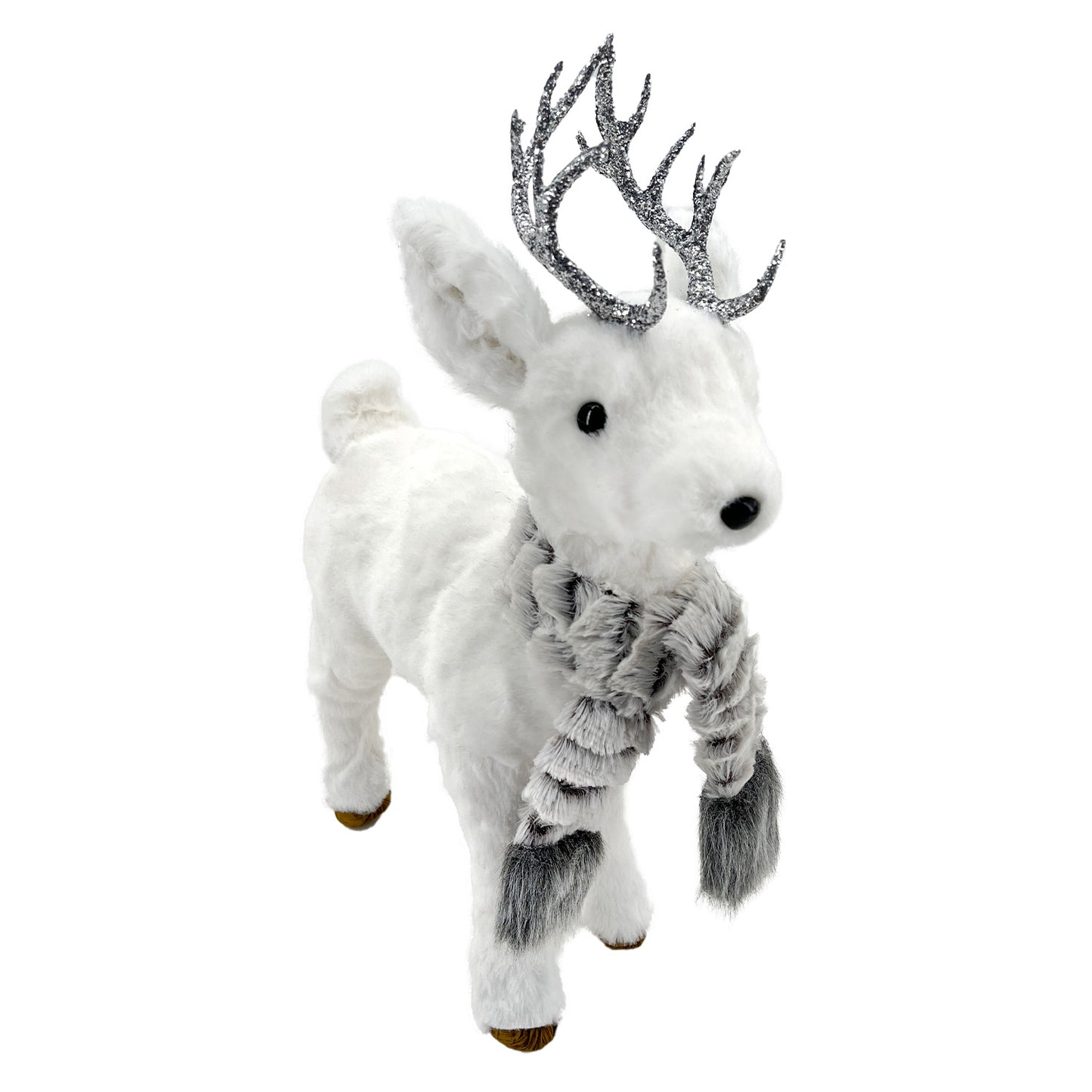 Reindeer Plush with Grey Scarf