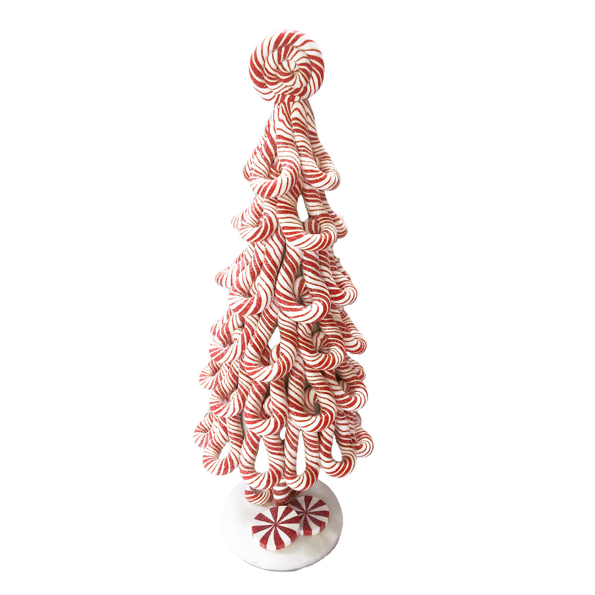 Candy Cane Clay Tree
