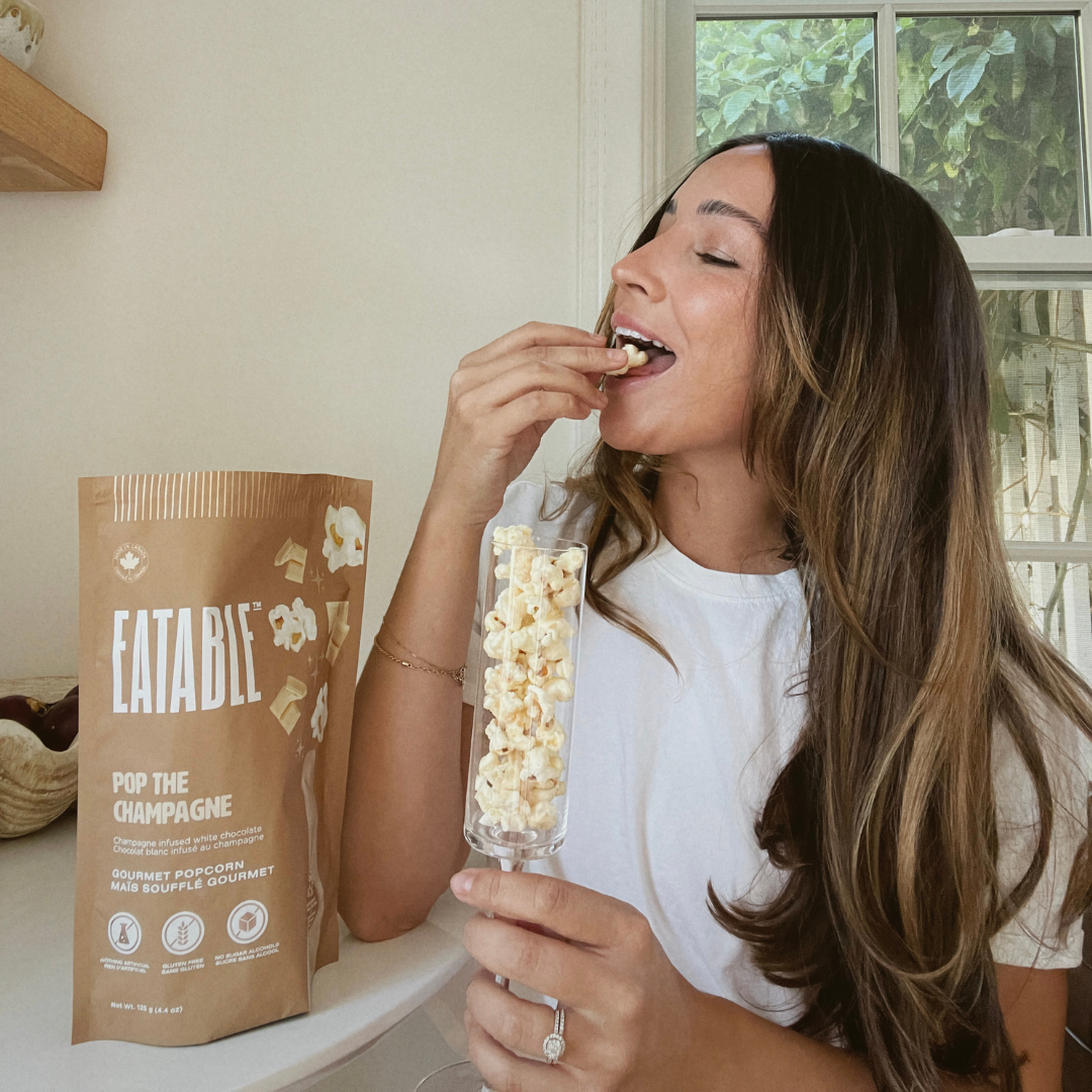 Pop the Champagne - Gourmet White Chocolate Popcorn