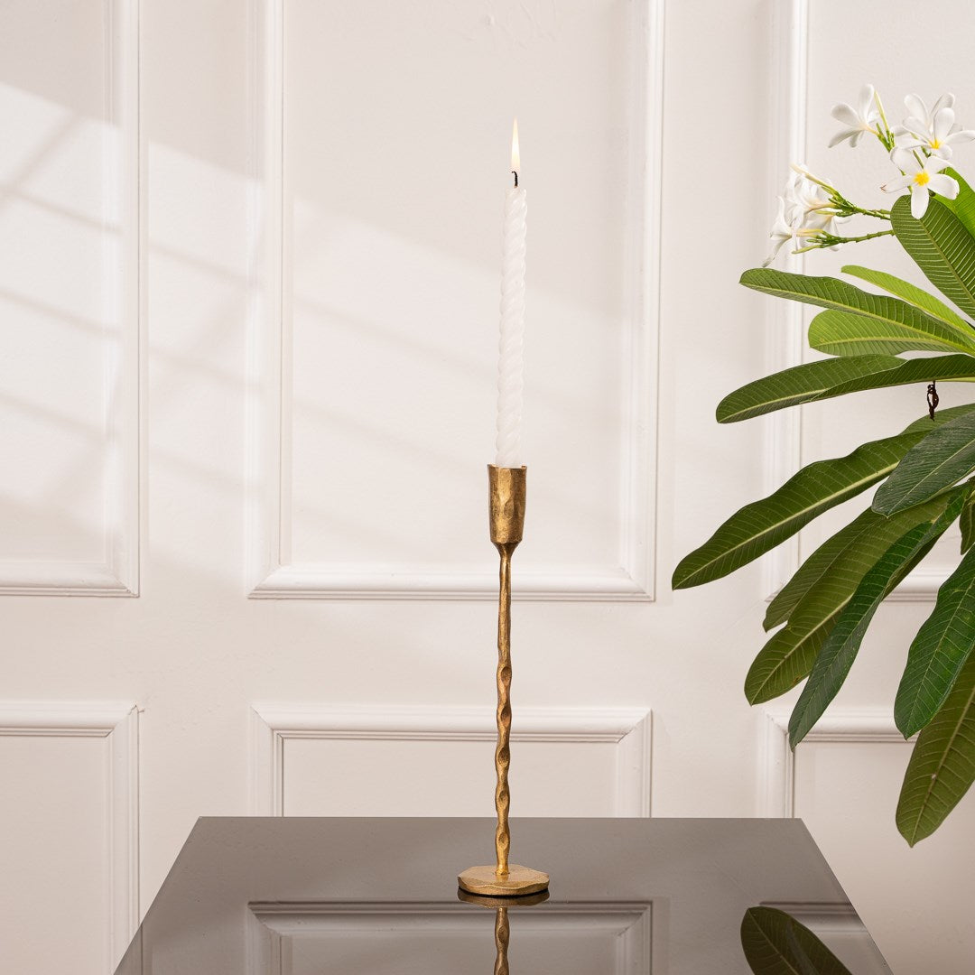 Gold Taper Inej Candle Holder