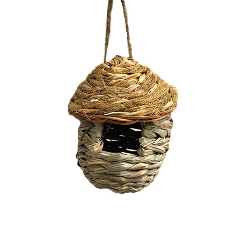 Grass Birdhouse Round