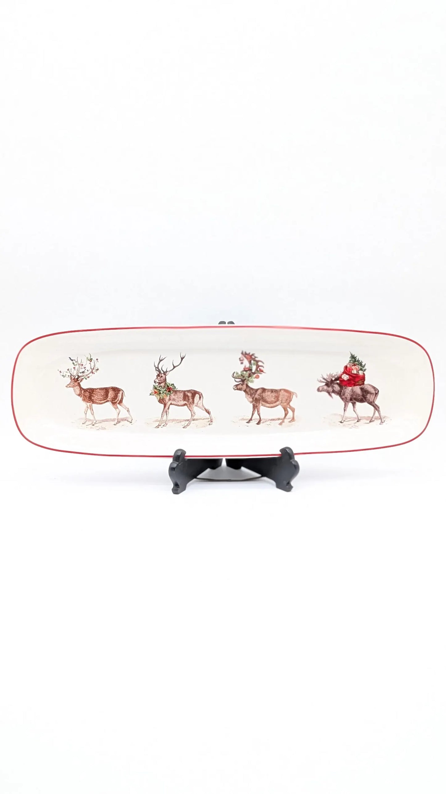 Vintage Pottery Barn Christmas Serving Tray