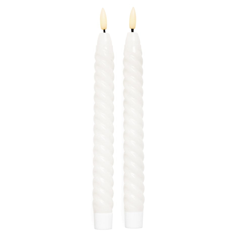 LED Twisted Taper Candles