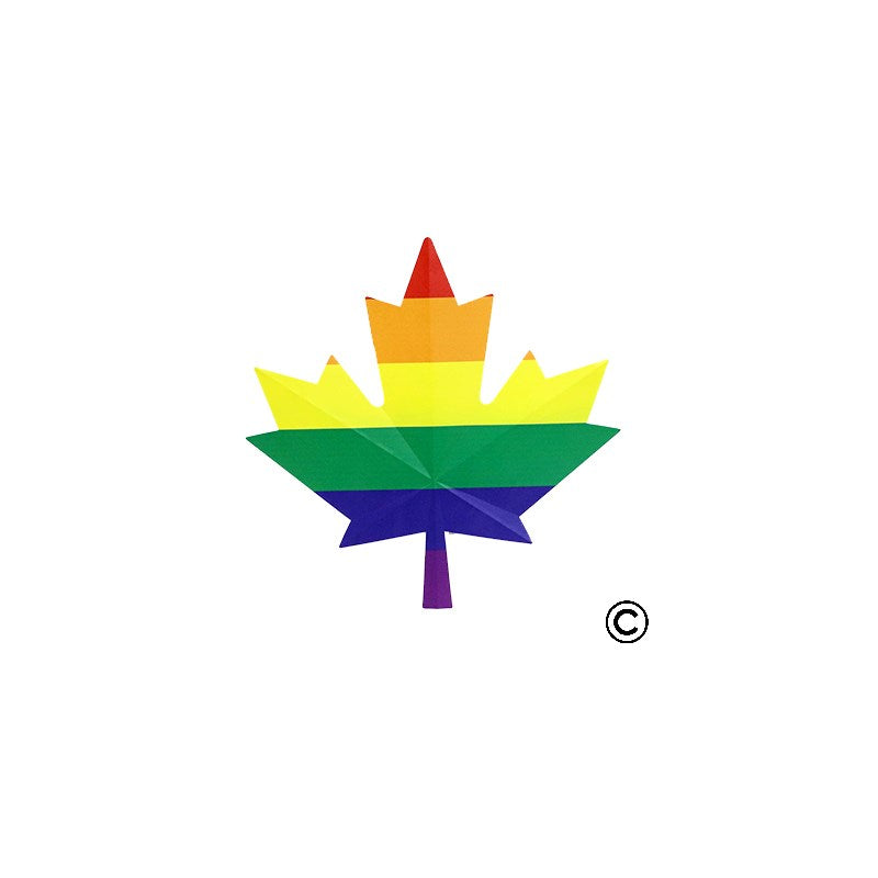 Rainbow Maple Leaf
