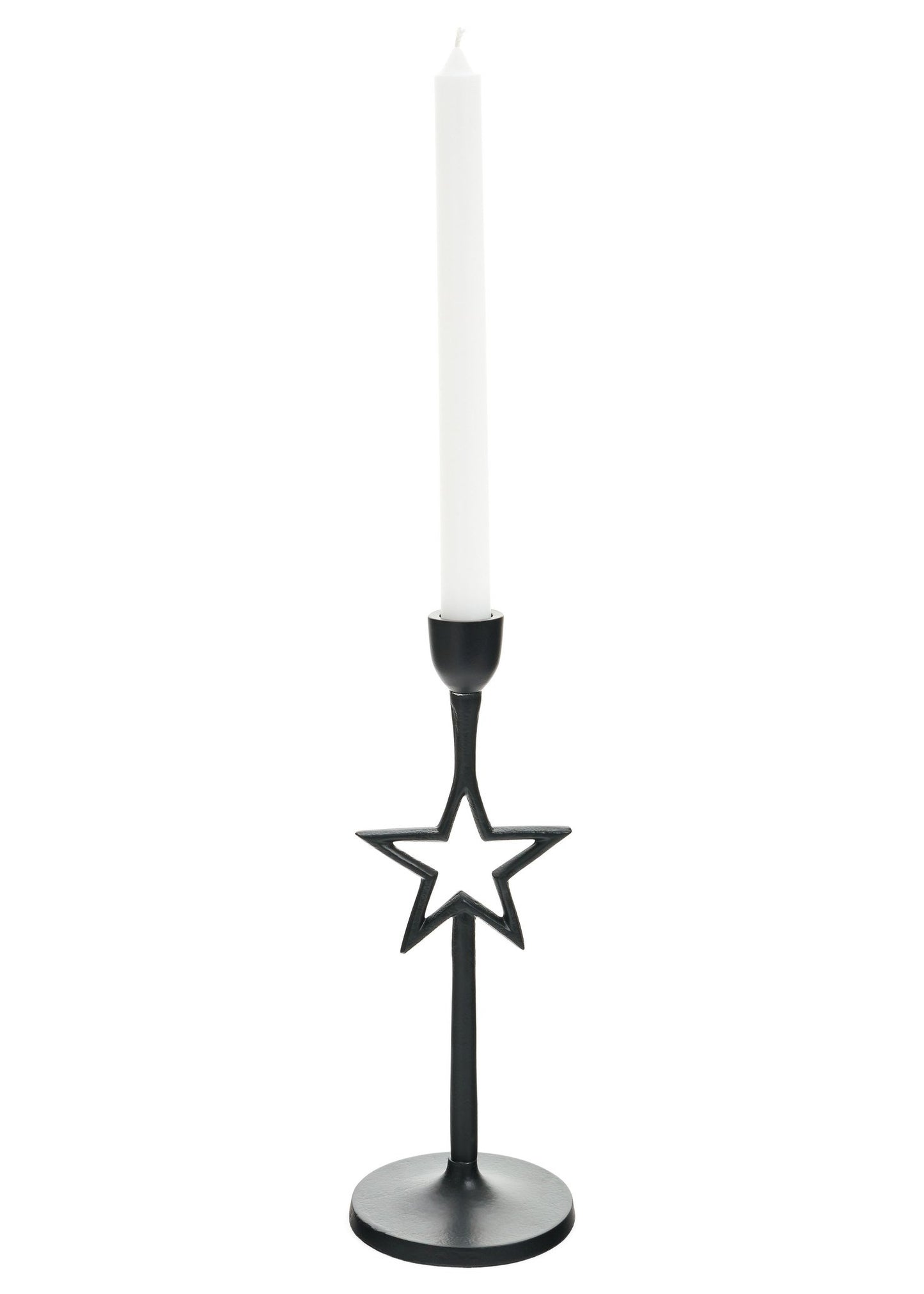 Black Star or Tree Taper Candle Holders