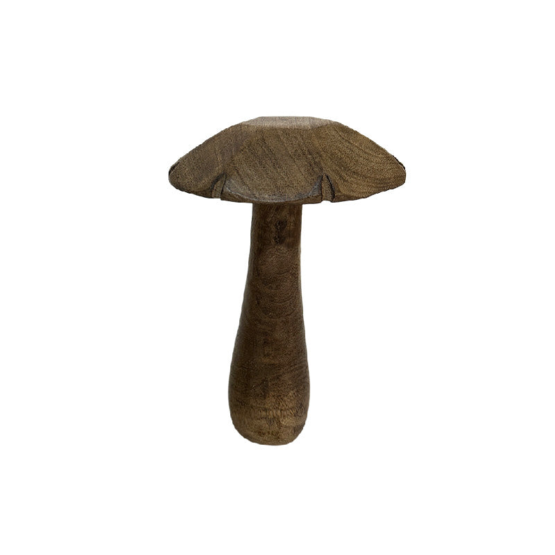 Carved Wooden Mushrooms
