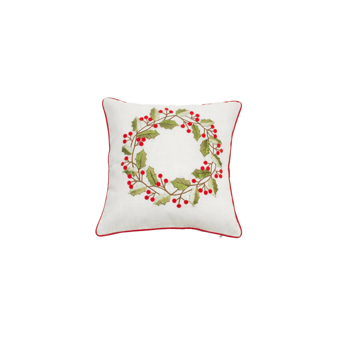 Wreath Holiday Pillow