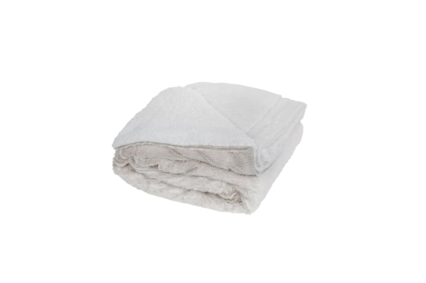 Frosted Faux Fur Throw