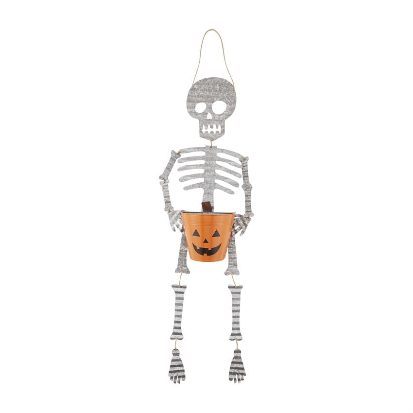 Tin Skeleton with Bucket