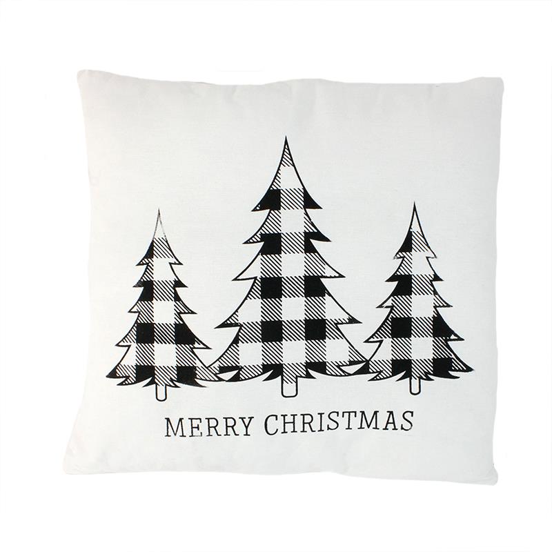 Plaid Tree Pillow
