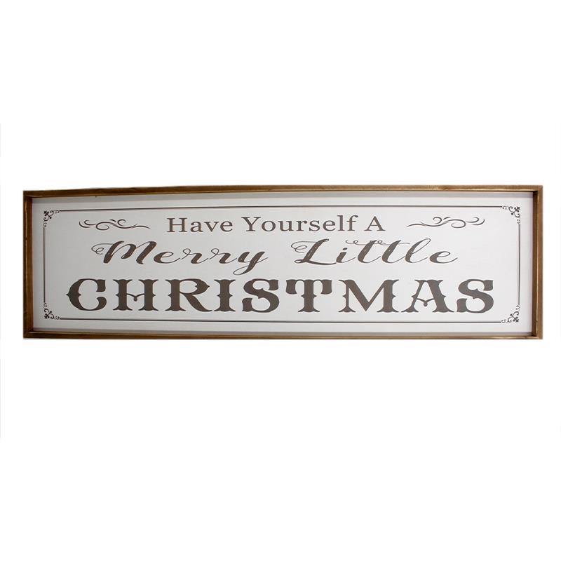 Merry Little Christmas Wooden Sign