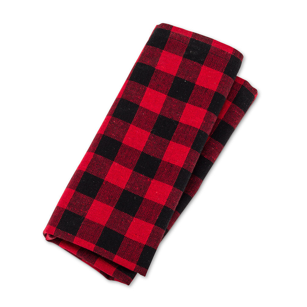 Buffalo Check Napkin Red And Black