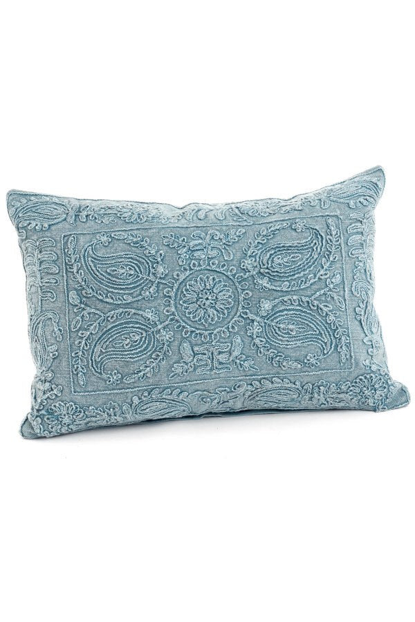 Blue Patterned Pillow