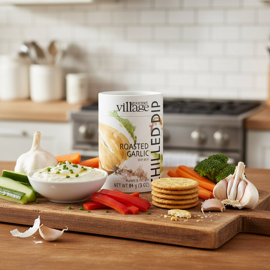 Roasted Garlic Dip Mix Canister