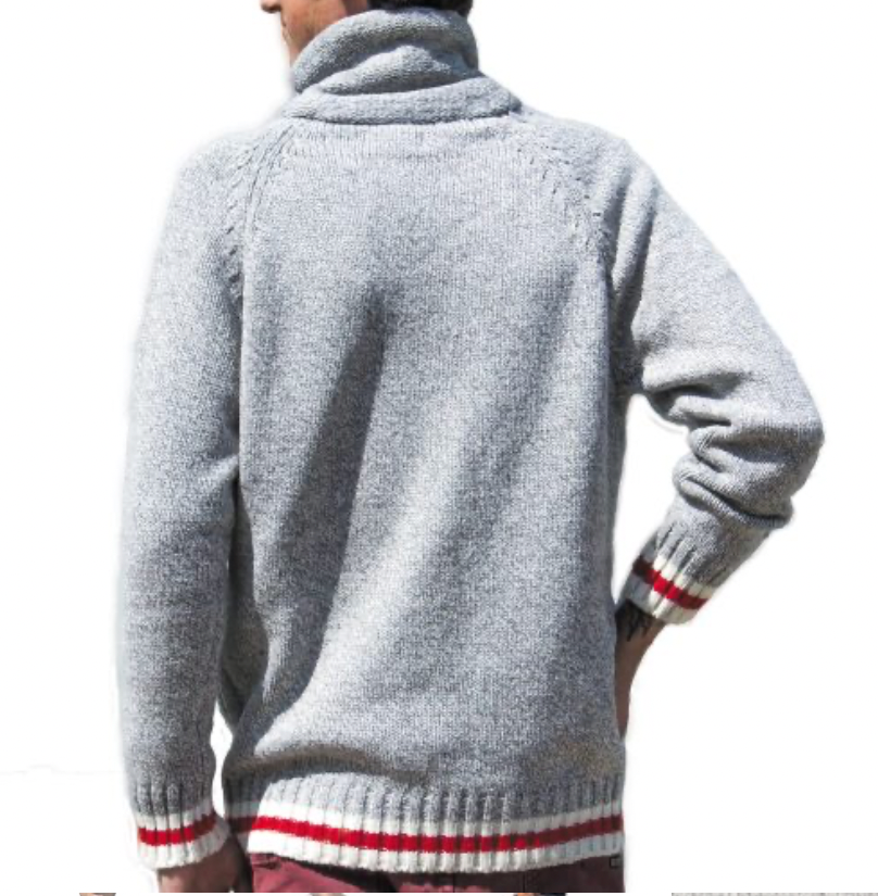 Grey Cable Knit Cardigan