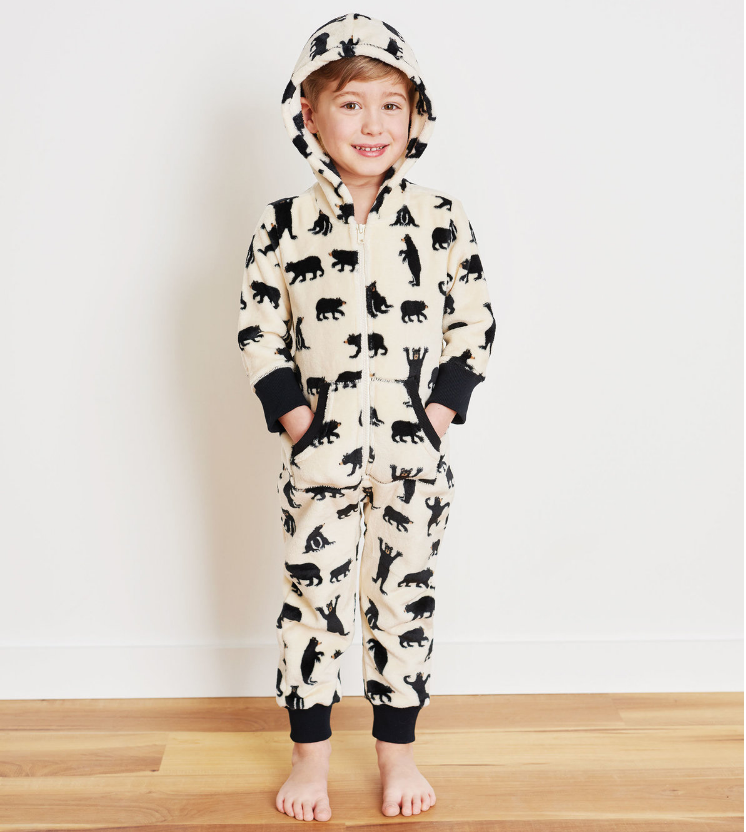 Fleece Onesies - Bear - Children's