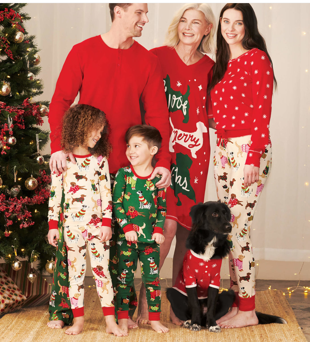 Women's Woofing Christmas Doggies Pajama Set - Hatley