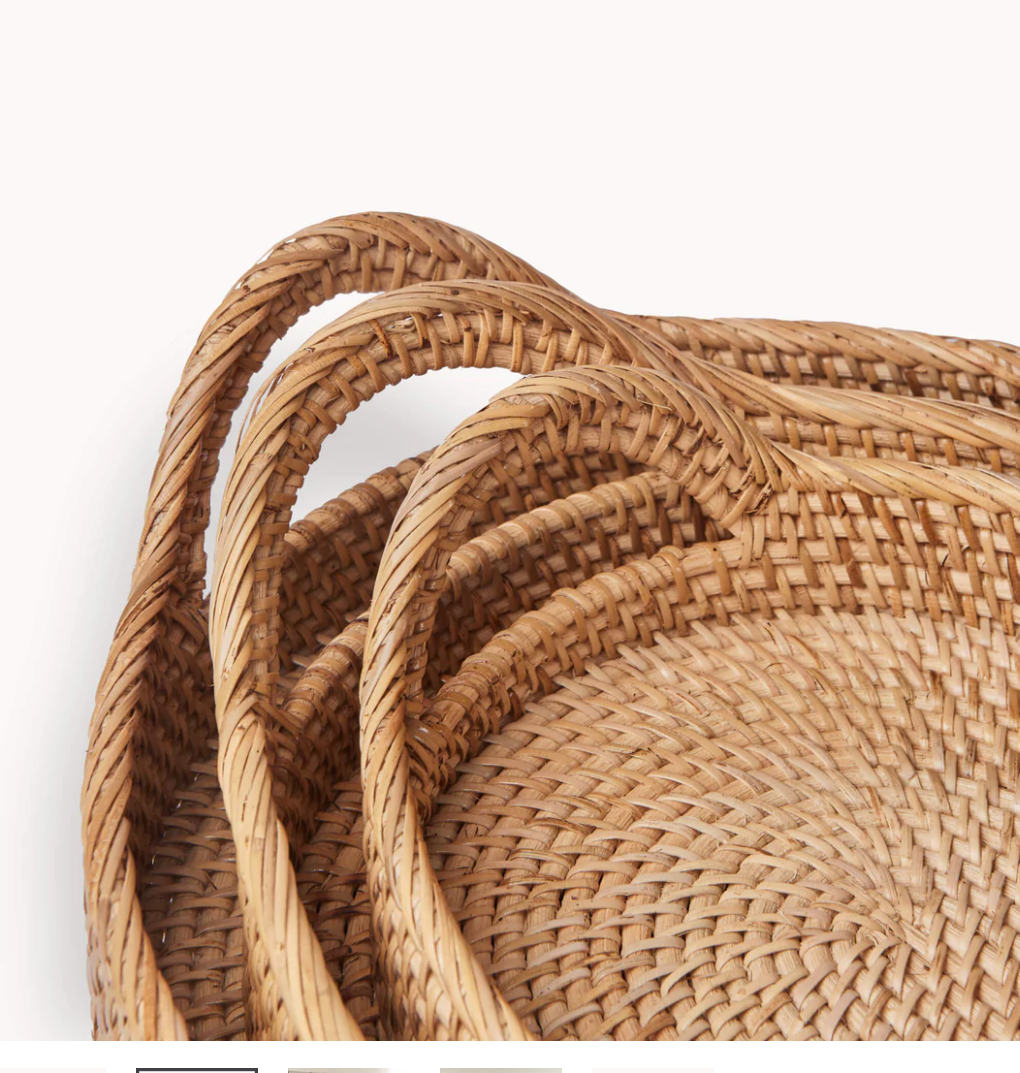 Rattan Baskets, Three Sizes