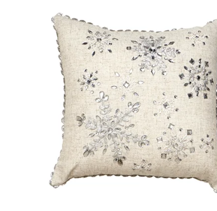 Glam Snowflake Pillow