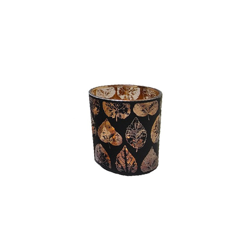 LED Copper Leaf Lantern