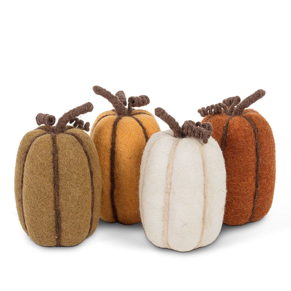 Large Felted Wool Pumpkins
