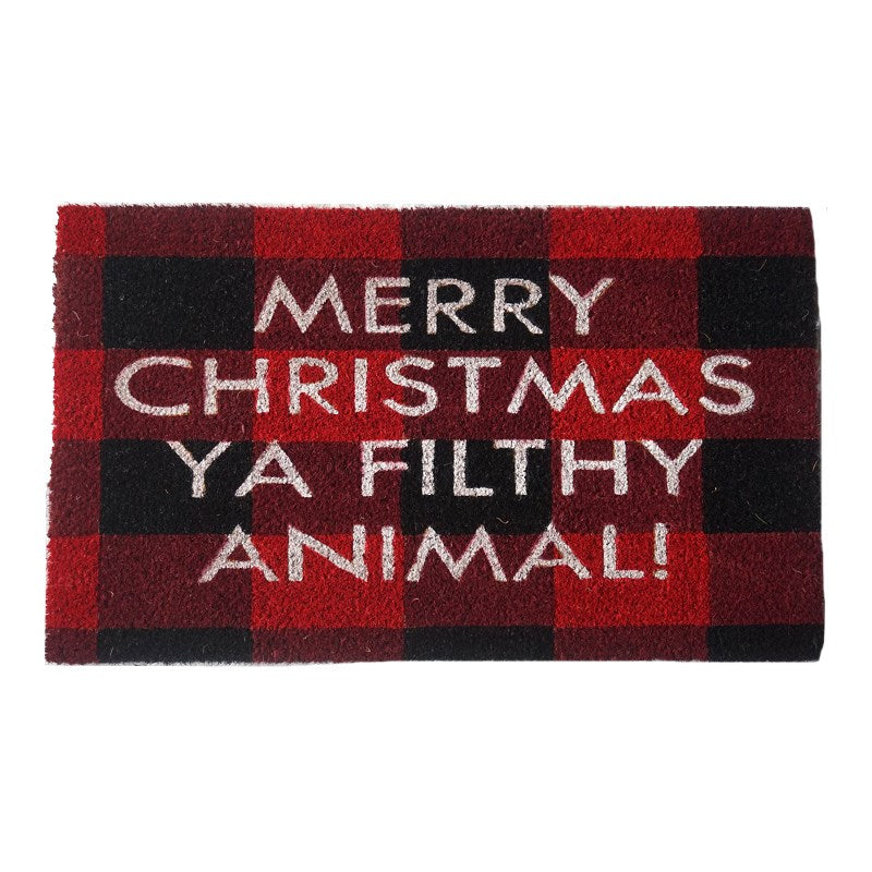 Merry Christmas Home Alone Coir Doormat