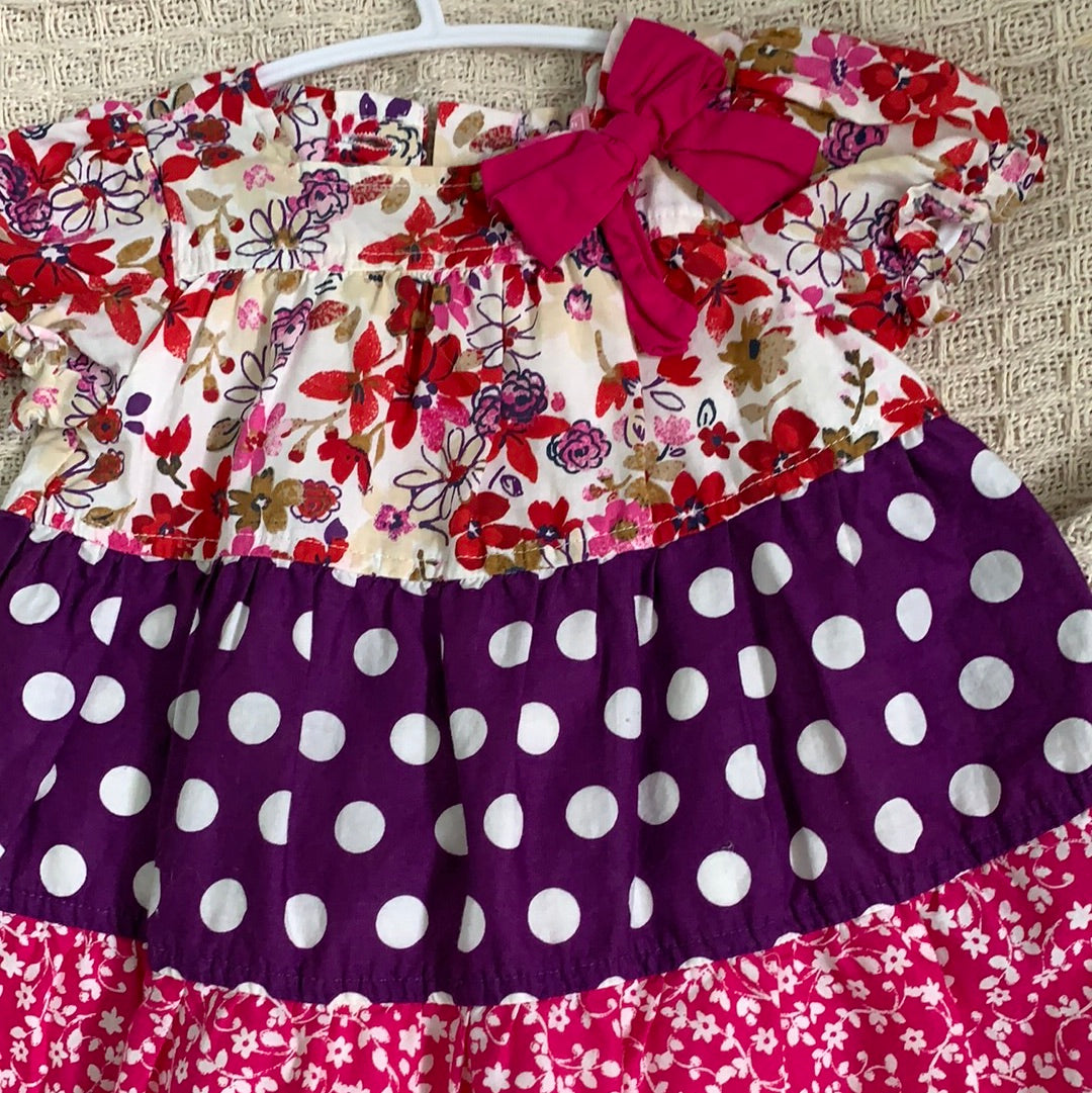 Pink Floral Kids Dress