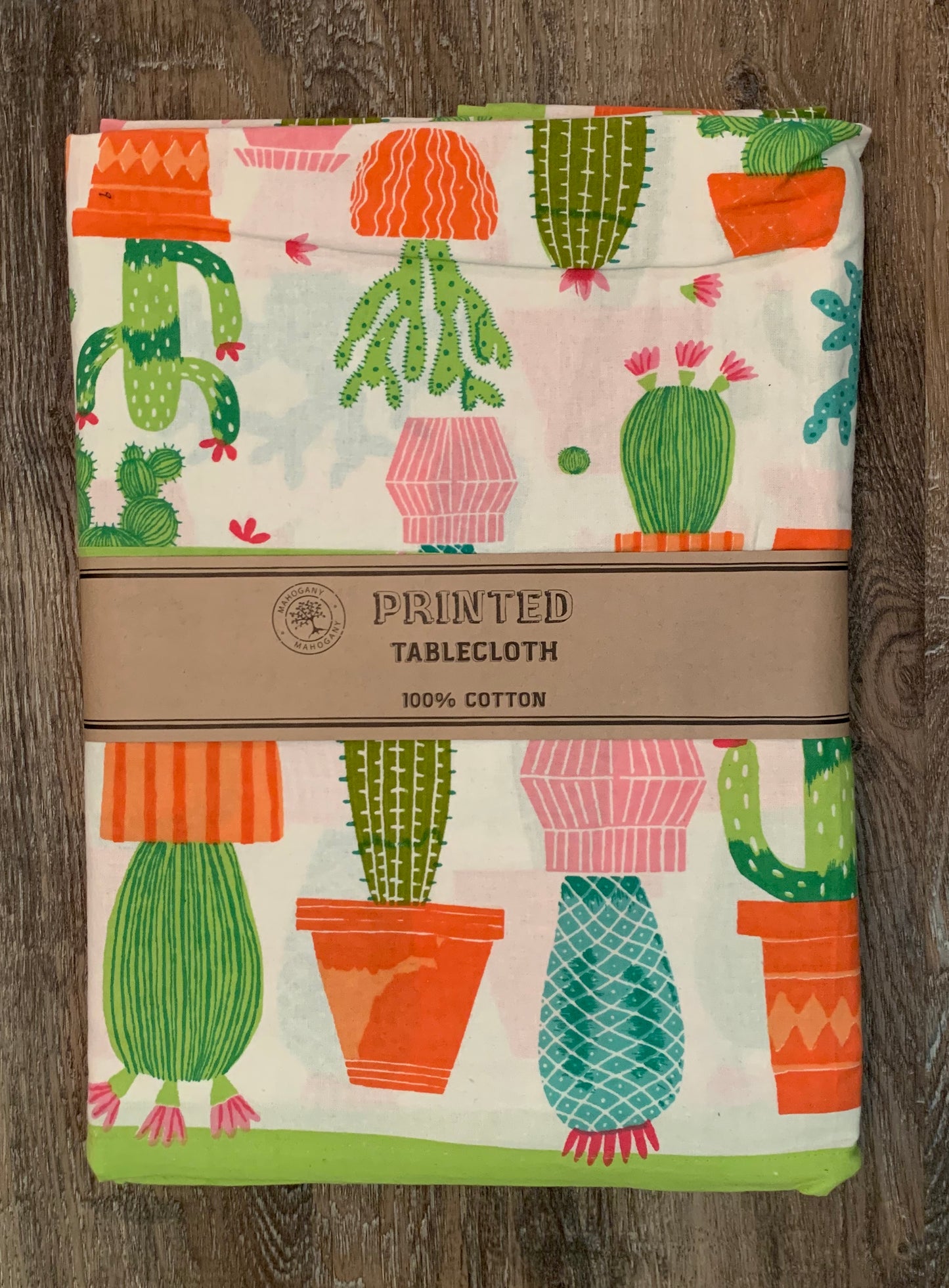 Mahogany Cactus Tablecloth