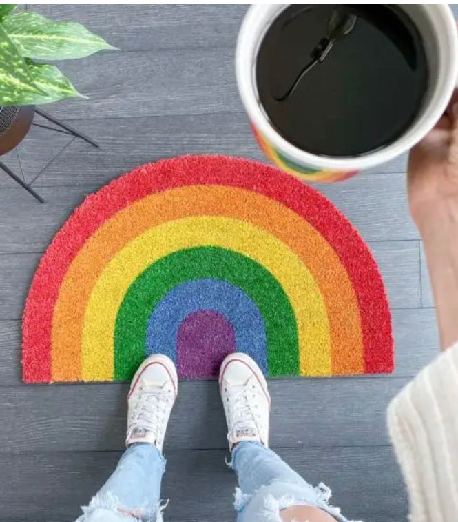 Rainbow doormat
