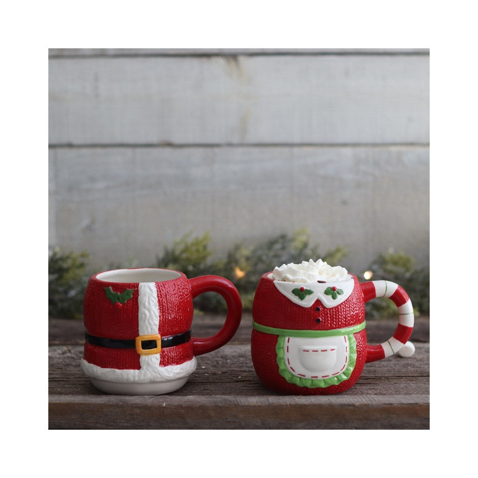 Mr & Mrs Claus Mug Set