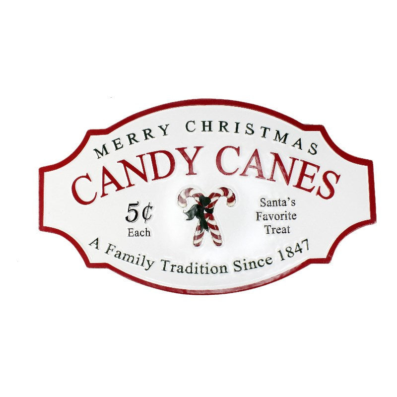 Candy Cane Sign
