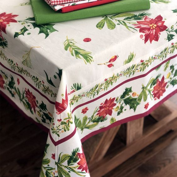 Poinsettia table runner