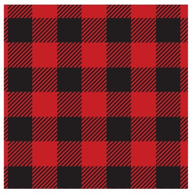 Red & Black Plaid Luncheon Napkins