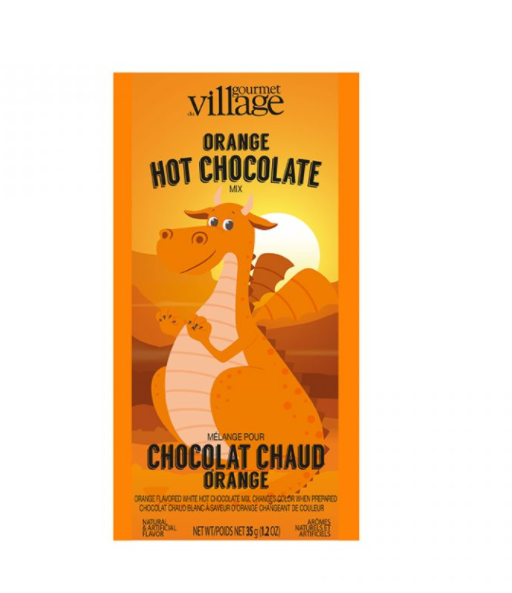 Orange colour changing hot chocolate Dragon