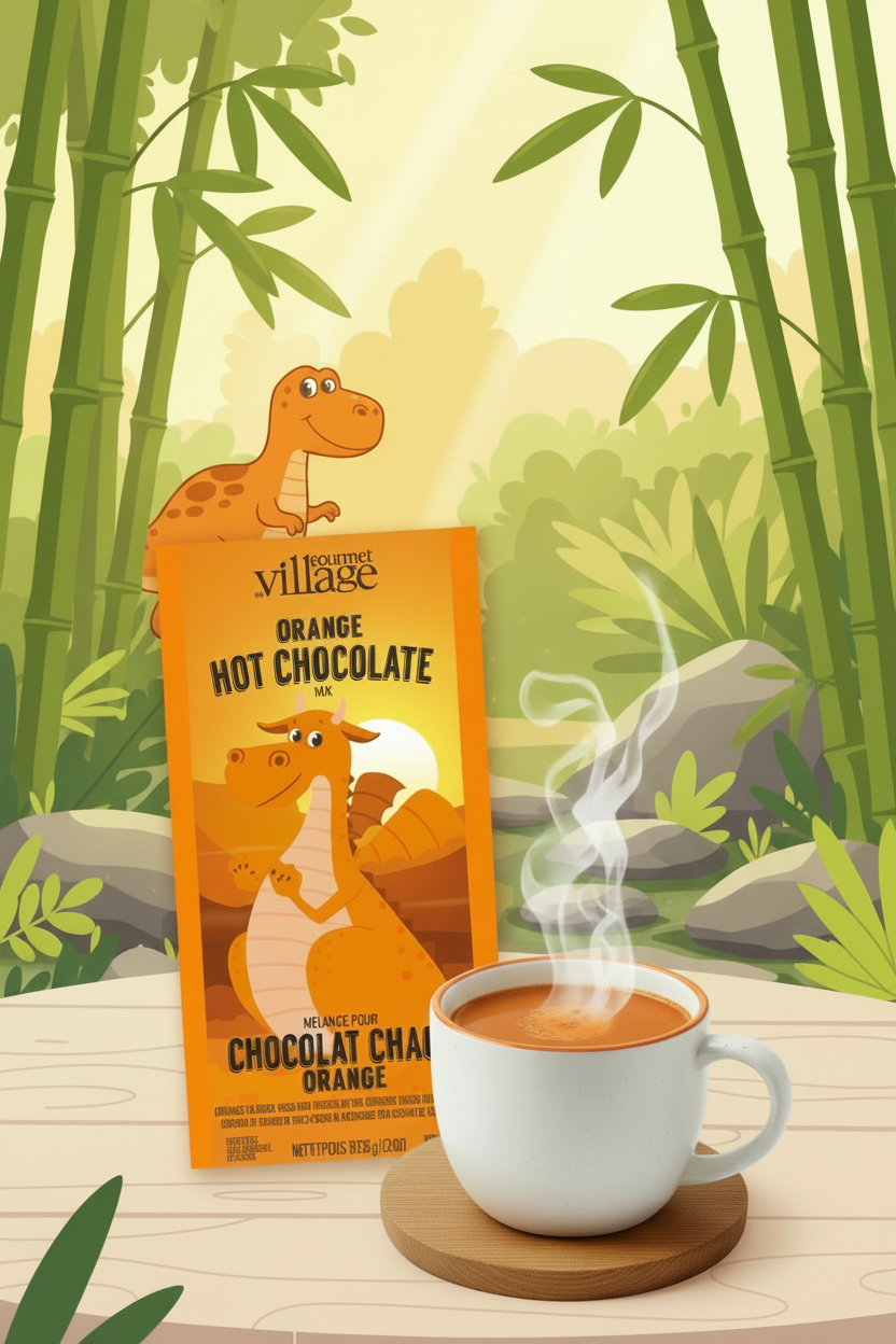 Orange Colour Changing Hot Chocolate Dragon