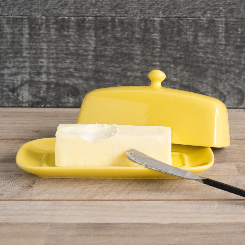 Butter Dish - Lemon Yellow