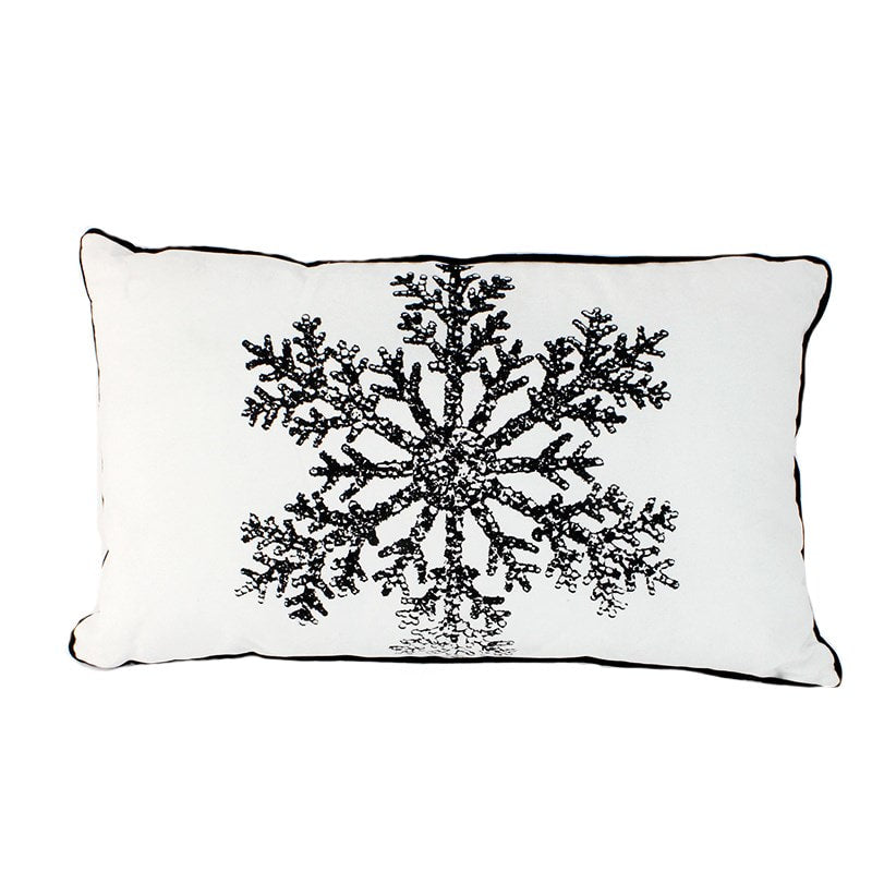 Snowflake Pillow Rectangular