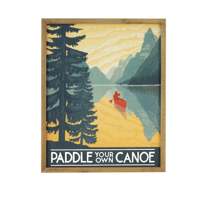 Paddle Your Own Canoe Framed Picture