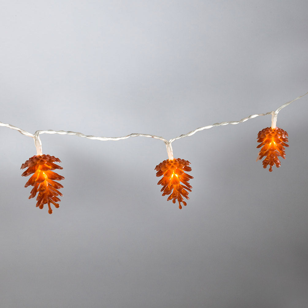 Pinecone string lights