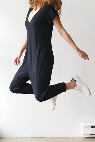 Sunday Romper Midnight Black