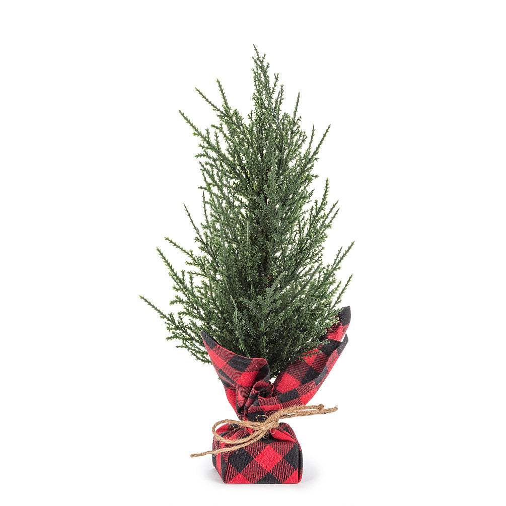 Evergreen Tree Plaid Base