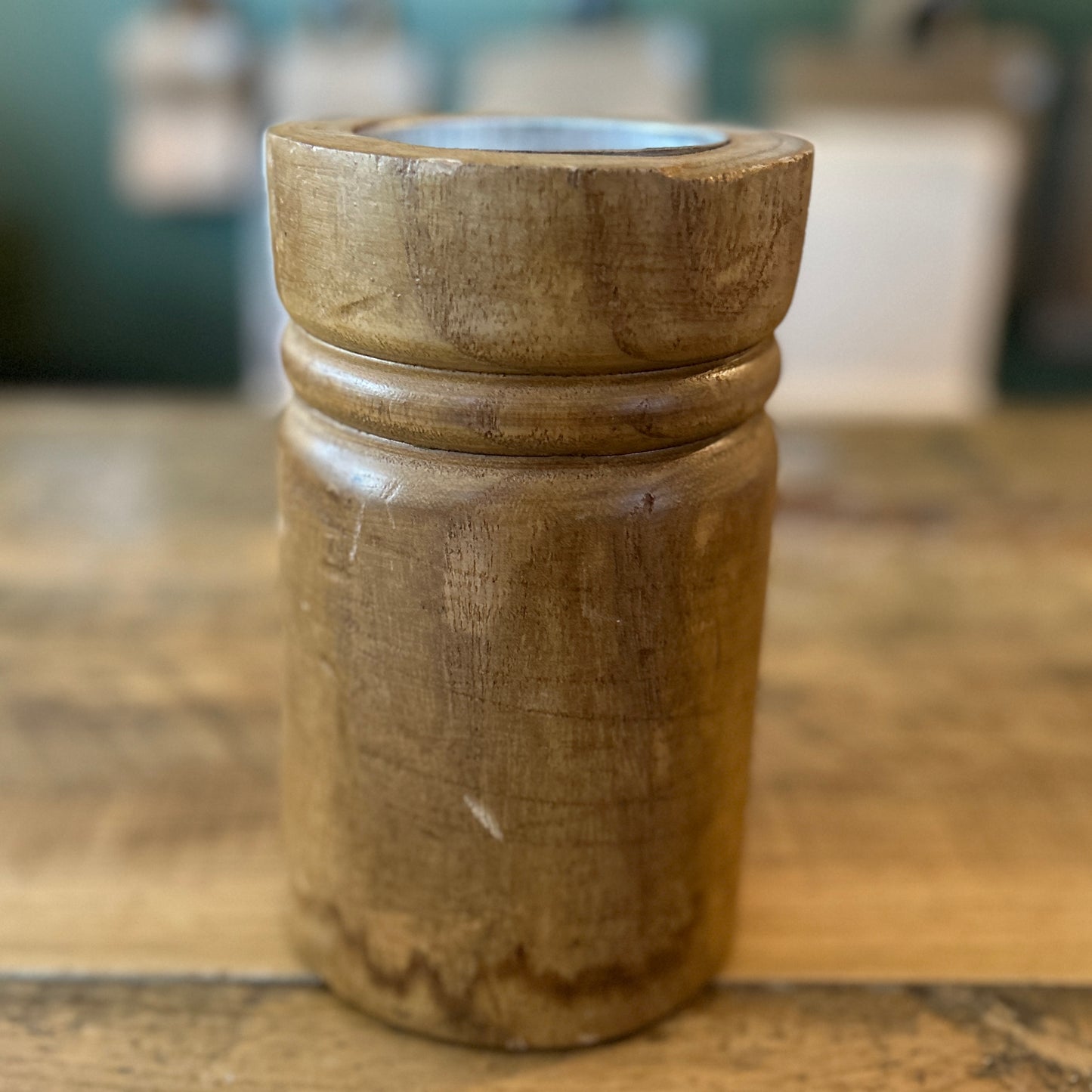 Wooden Candle Holder