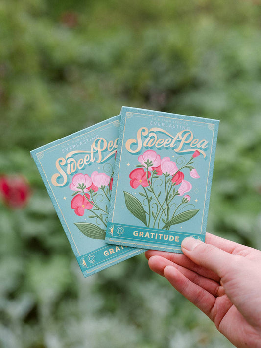 Sweet Pea - Floriography Seed Packet (Gratitude)