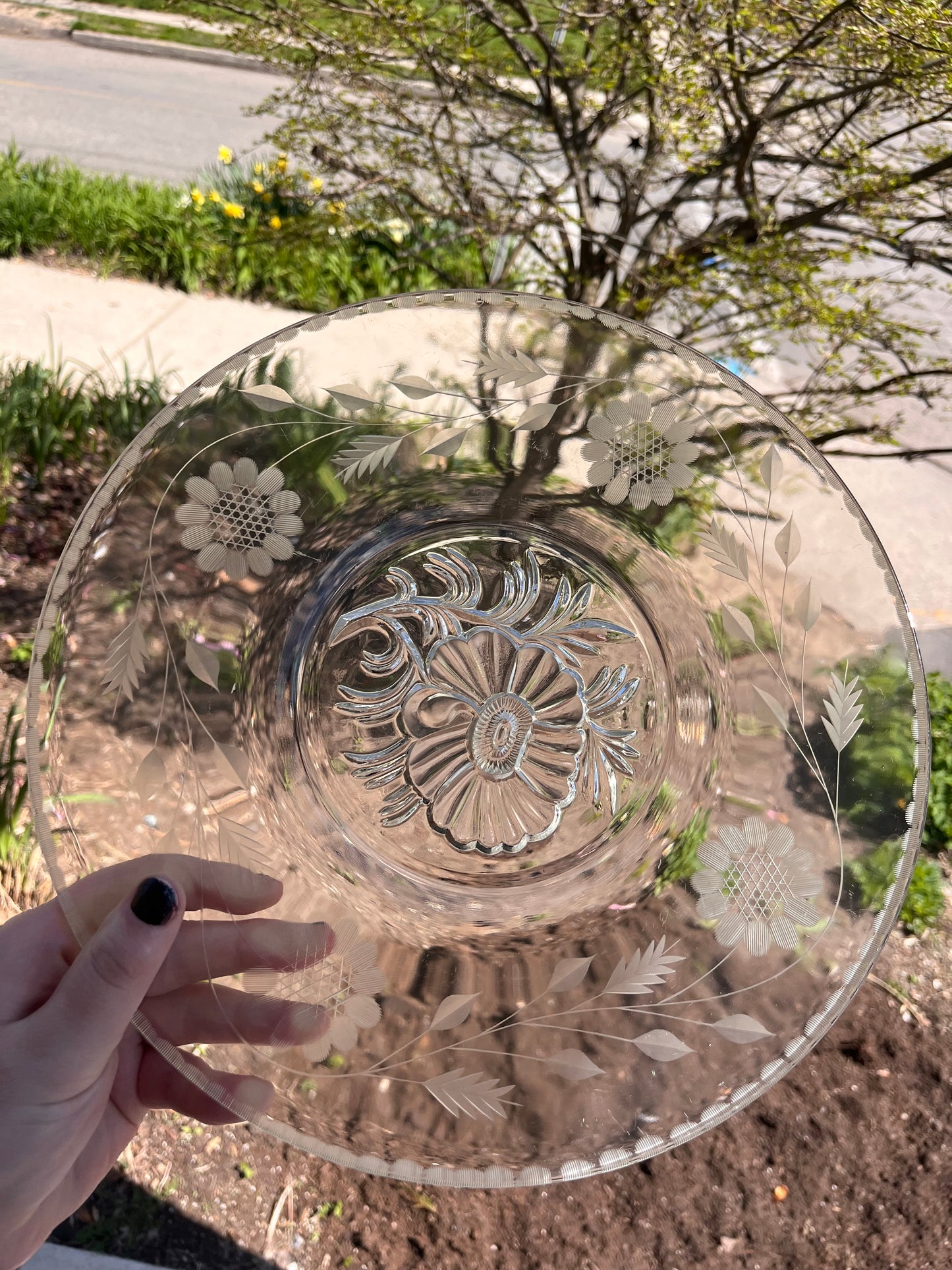 Vintage Crystal Plates