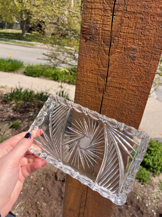 Vintage Crystal Trays