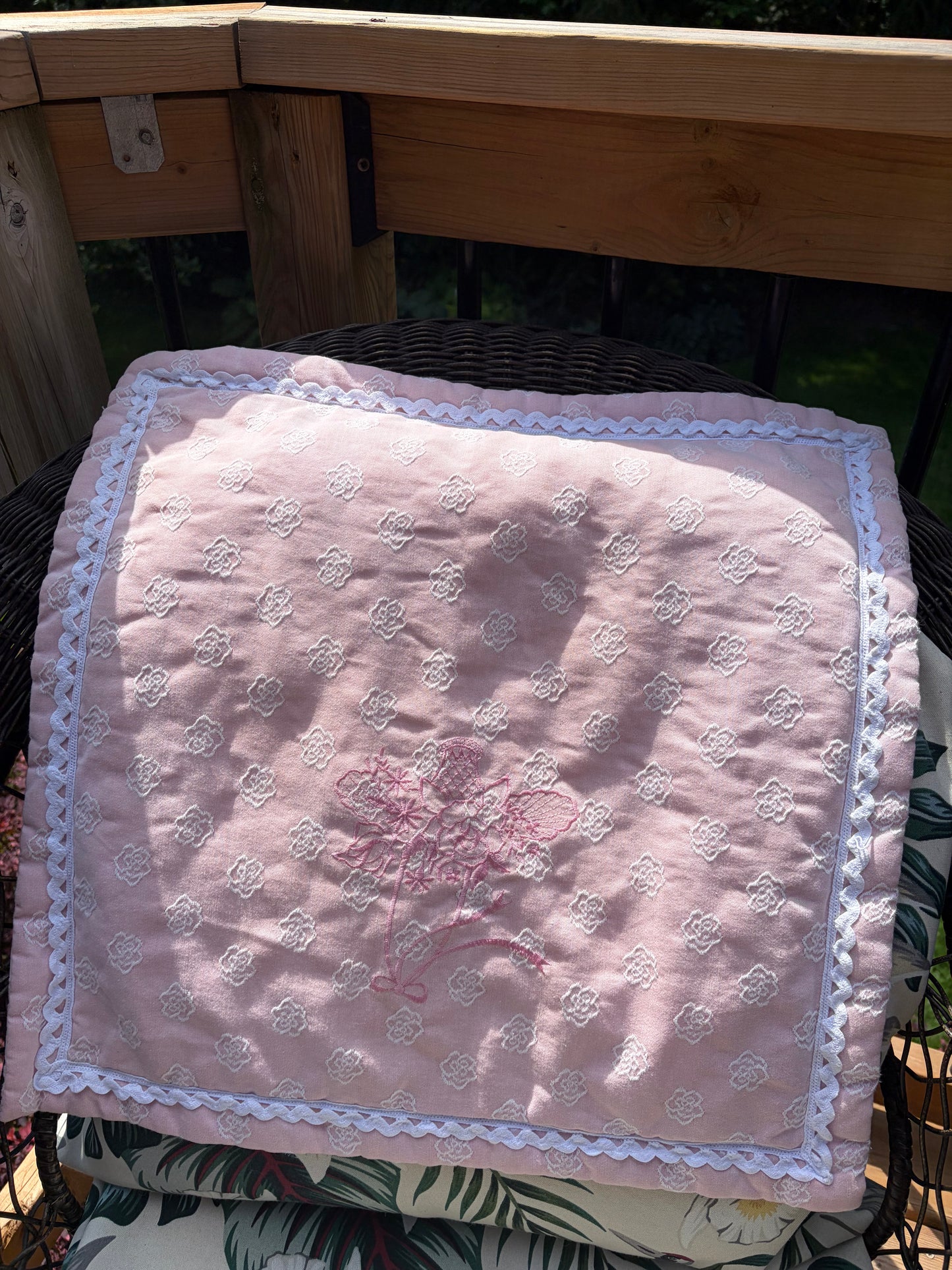 Vintage Lace Pink Pillow
